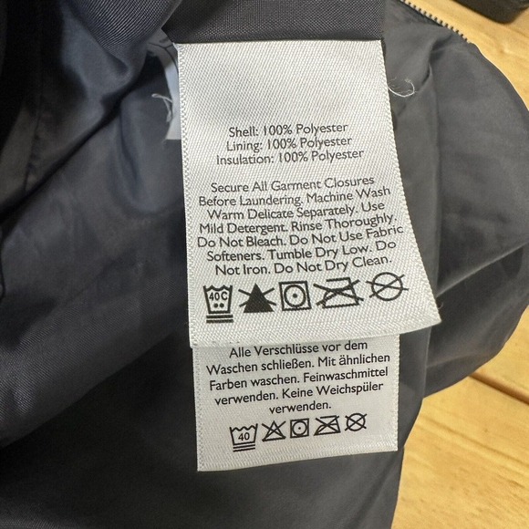 Eddie Bauer Women‎ S Quilted Puffer Jacket Long Sleeve Black Pockets Turtle Neck - Picture 12 of 15